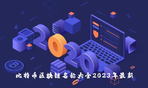 比特币区块链名称大全2023年最新